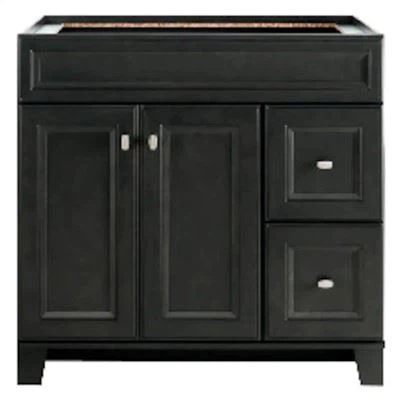 Tocador de baño gris de 36 pulgadas