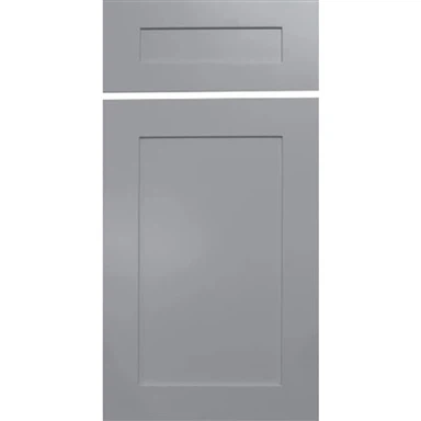 Gabinetes de cocina de estilo Shaker en color gris